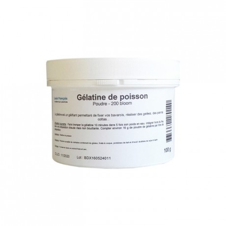 Gélatine de poisson en poudre 200 Bloom 100 g