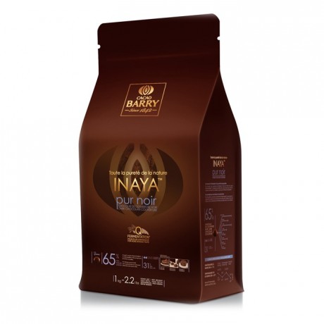 Inaya 65% Q-Fermentation chocolat noir de couverture pistoles 1 kg