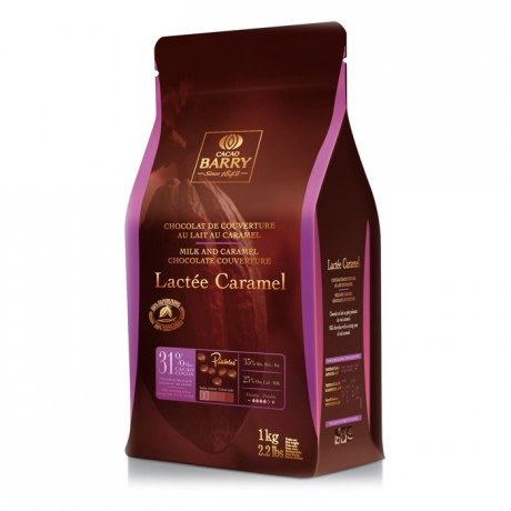 Lactée caramel 31,2% milk chocolate couverture 1 kg