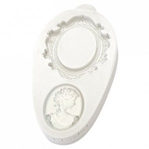 Katy Sue Mould Miniature Frames - Oval Cameo & Oval Frame 2