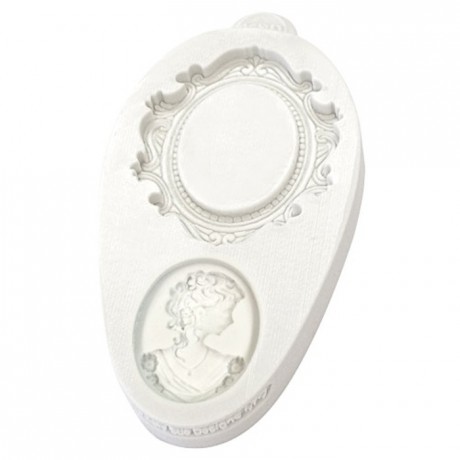 Katy Sue Mould Miniature Frames - Oval Cameo & Oval Frame 2