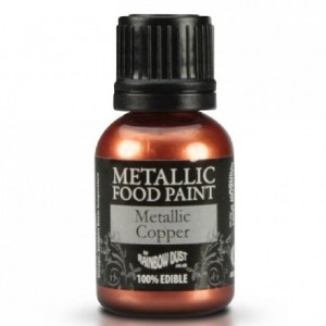 Peinture alimentaire Rainbow Dust Metallic Copper 25 ml