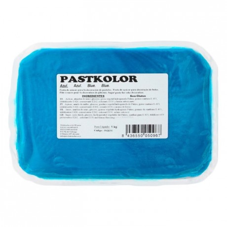 Pâte à sucre PastKolor bleu 1 kg