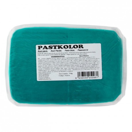 PastKolor fondant peacock blue 1 kg