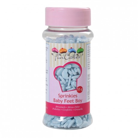 Pieds de bébé garçon en sucre FunCakes 55 g