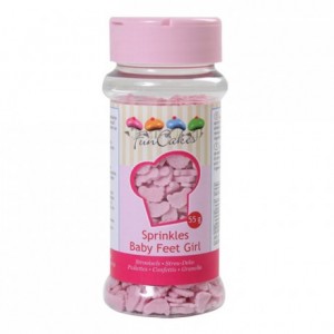 Pieds de bébé fille en sucre FunCakes 55 g