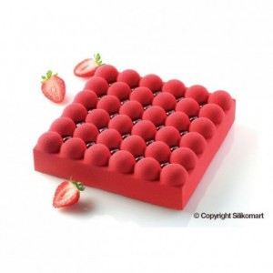 Bubble silicone mould 180 x 180 x 50 mm