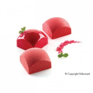 Square Sphere110 silicone mould 60 x 60 x 39 mm