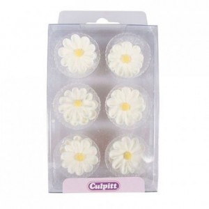 Culpitt Sugar Decorations Daisy White pk/12