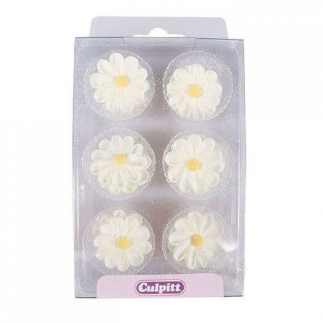 Culpitt Sugar Decorations Daisy White pk/12