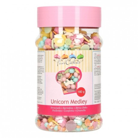 Sucre coloré FunCakes licorne 180 g