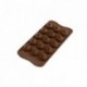 Moule silicone pour chocolat Flame Ø 27 x 28 mm