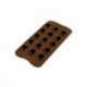 Flame chocolate silicone mould Ø 27 x 28 mm