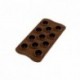 Crown chocolate silicone mould Ø 30 x 15 mm