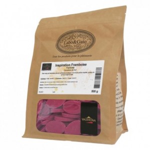 Raspberry Inspiration fruit couverture beans 500 g