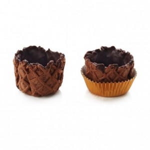 Basket crust cocoa La Rose Noire Ø40 mm (120 pcs)