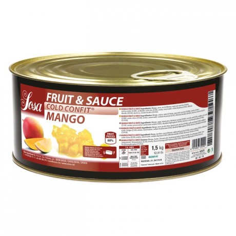 Fruit&sauce mangue en dès Sosa 1,5 kg