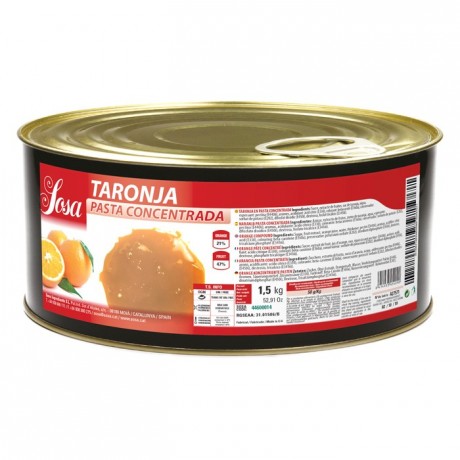 Orange concentrated dough Sosa 1,5 kg