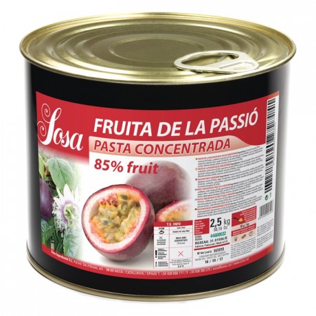 Pâte concentrée de fruit de la passion Sosa 1,5 kg