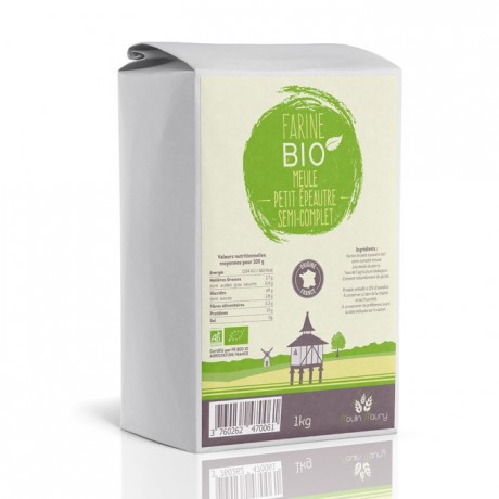 Farine bio de petit épeautre semi complet 1 kg