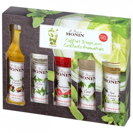 Coffret sirops cocktail Monin 5 x 5 cL