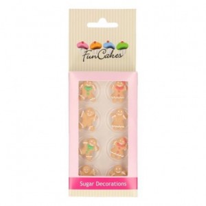 FunCakes Sugar Decorations Gingerbread Set/8