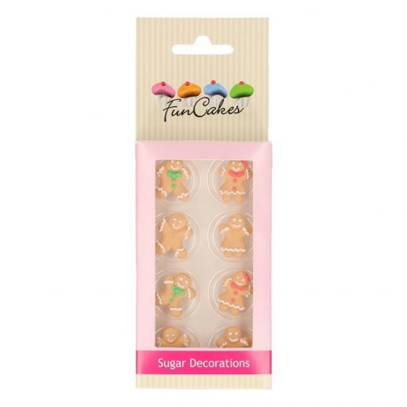 FunCakes Sugar Decorations Gingerbread Set/8