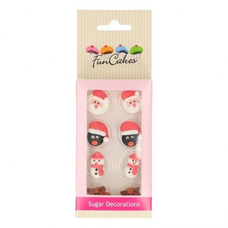 FunCakes Sugar Decorations Christmas Set/8