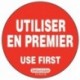 Etiquettes « à utiliser en premier » (lot de 500)