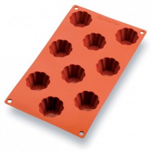 Silicone mould Gastroflex 9 little brioches Ø 52 mm