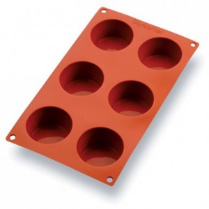 Moule silicone Gastroflex 6 muffins Ø 70 mm