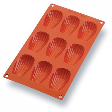 Moule silicone Gastroflex 9 madeleines 68 x 38 mm