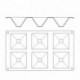 Silicone mould Gastroflex 6 pyramids 70 x 70 mm