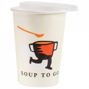 Bol à soupe avec couvercle 90 cL (lot de 500)