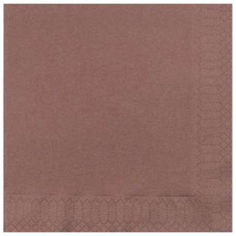 Serviette Airlaid chocolat 40 x 40 cm (lot de 600)