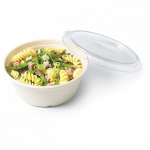 Lid for round fiber salad bowl 100 cL (600 pcs)