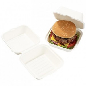 Boite hamburger en fibre de canne (lot de 500)