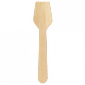 Wooden ice cream spoon (100 pcs)