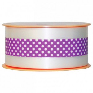 Charlotte ribbon with peas purple 20 m