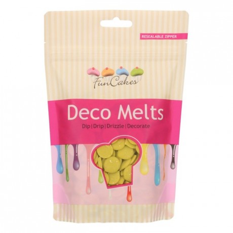 FunCakes Deco Melts Lime Green 250g