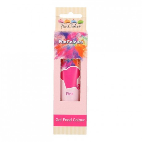 Colorant alimentaire en gel FunCakes Pink 30 g