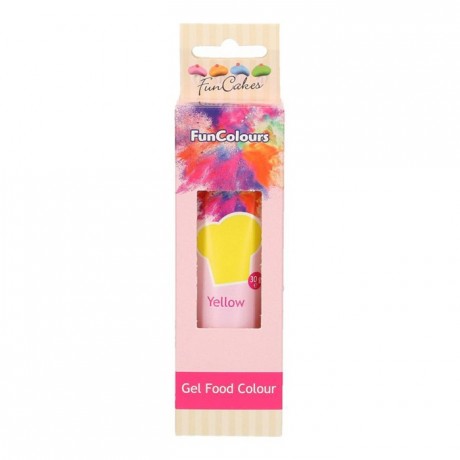 Colorant alimentaire en gel FunCakes Yellow 30 g