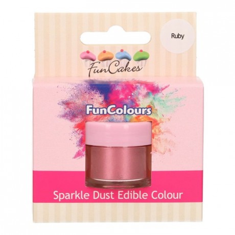 FunCakes Edible FunColours Sparkle Dust Ruby