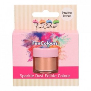 FunCakes Edible FunColours Sparkle Dust Dazzling Bronze