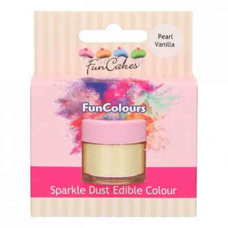 Paillettes alimentaires FunColours FunCakes Pearl Vanilla