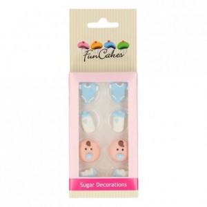 FunCakes Sugar Decorations Baby Boy Set/8