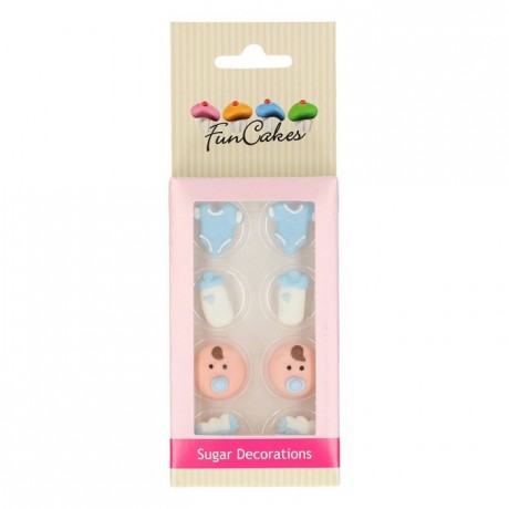 FunCakes Sugar Decorations Baby Boy Set/8