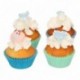 Décors en sucre FunCakes Baby Boy 8 pièces