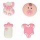 Décors en sucre FunCakes Baby Girl 8 pièces