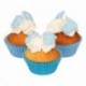 Décors en sucre FunCakes Pieds de Bébé Bleus 16 pièces